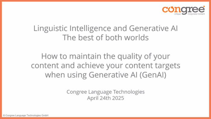 Linguistic intelligence and Generative AI – The best of both worlds